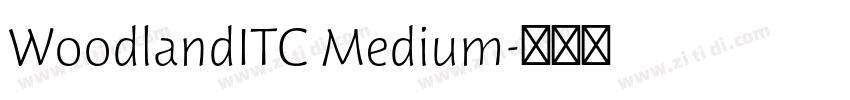 WoodlandITC Medium字体转换